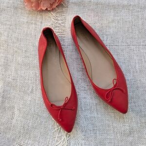J.Crew Gemma Red Ballet Flats Sz 9 1/2